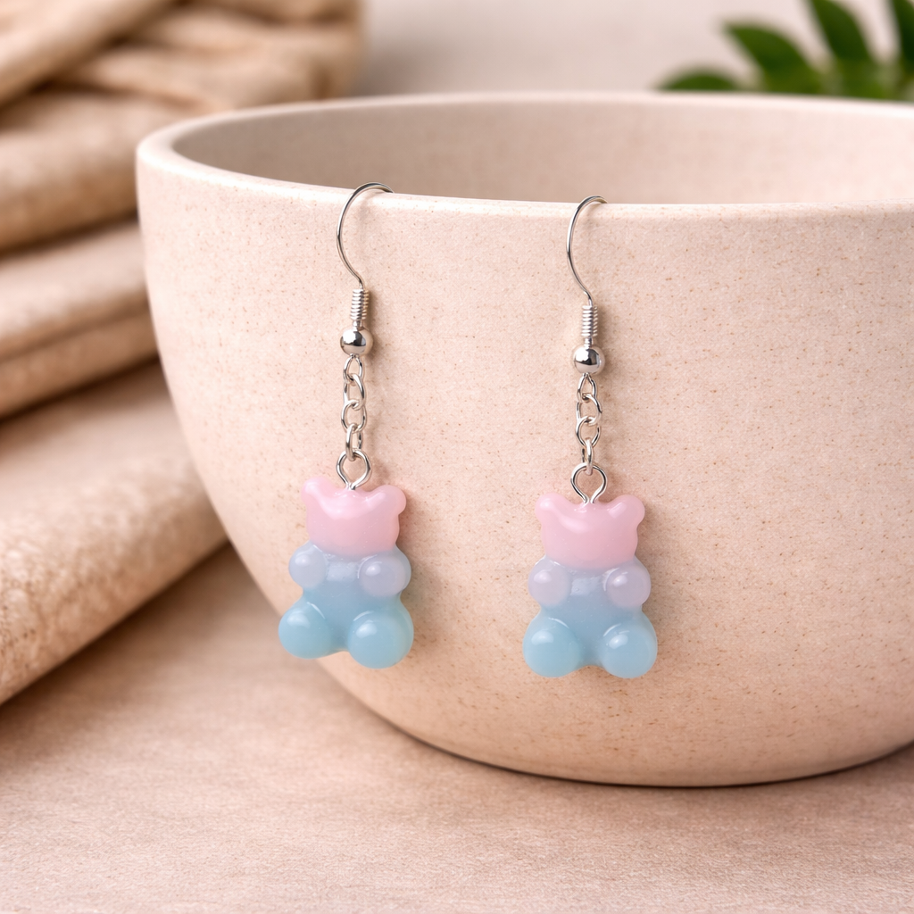Gummy Bear Earrings - Bubblegum