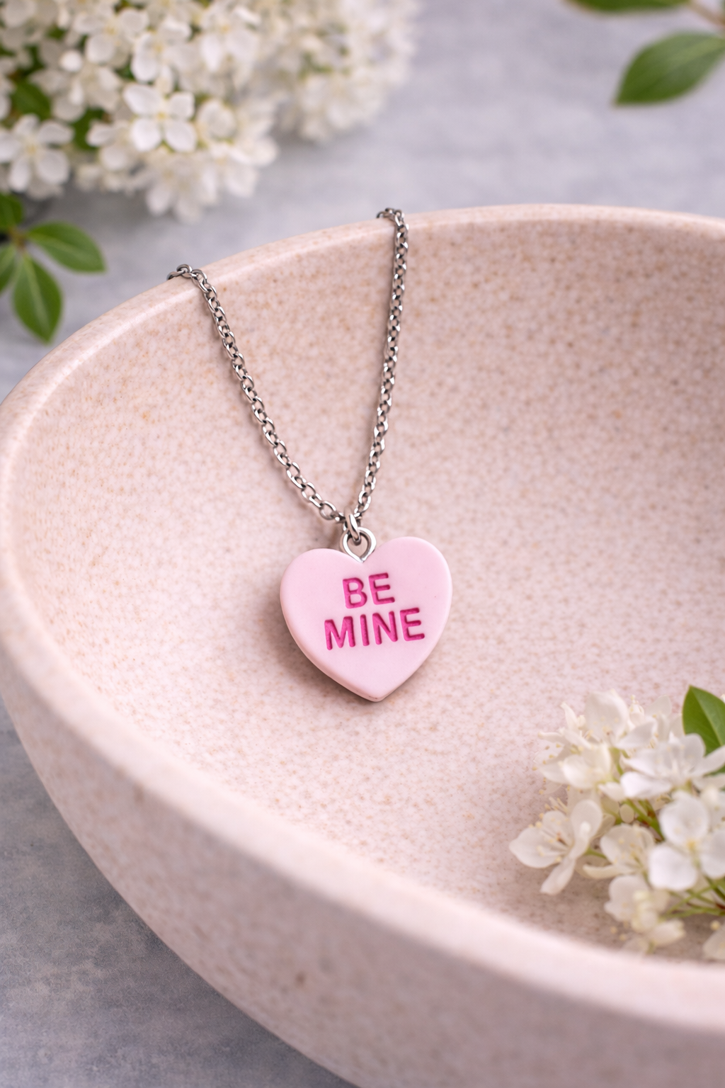 Be Mine Necklace - Pink