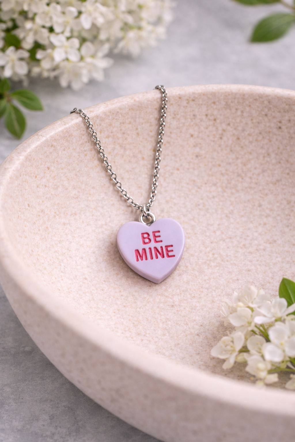 Be Mine Necklace - Light Purple