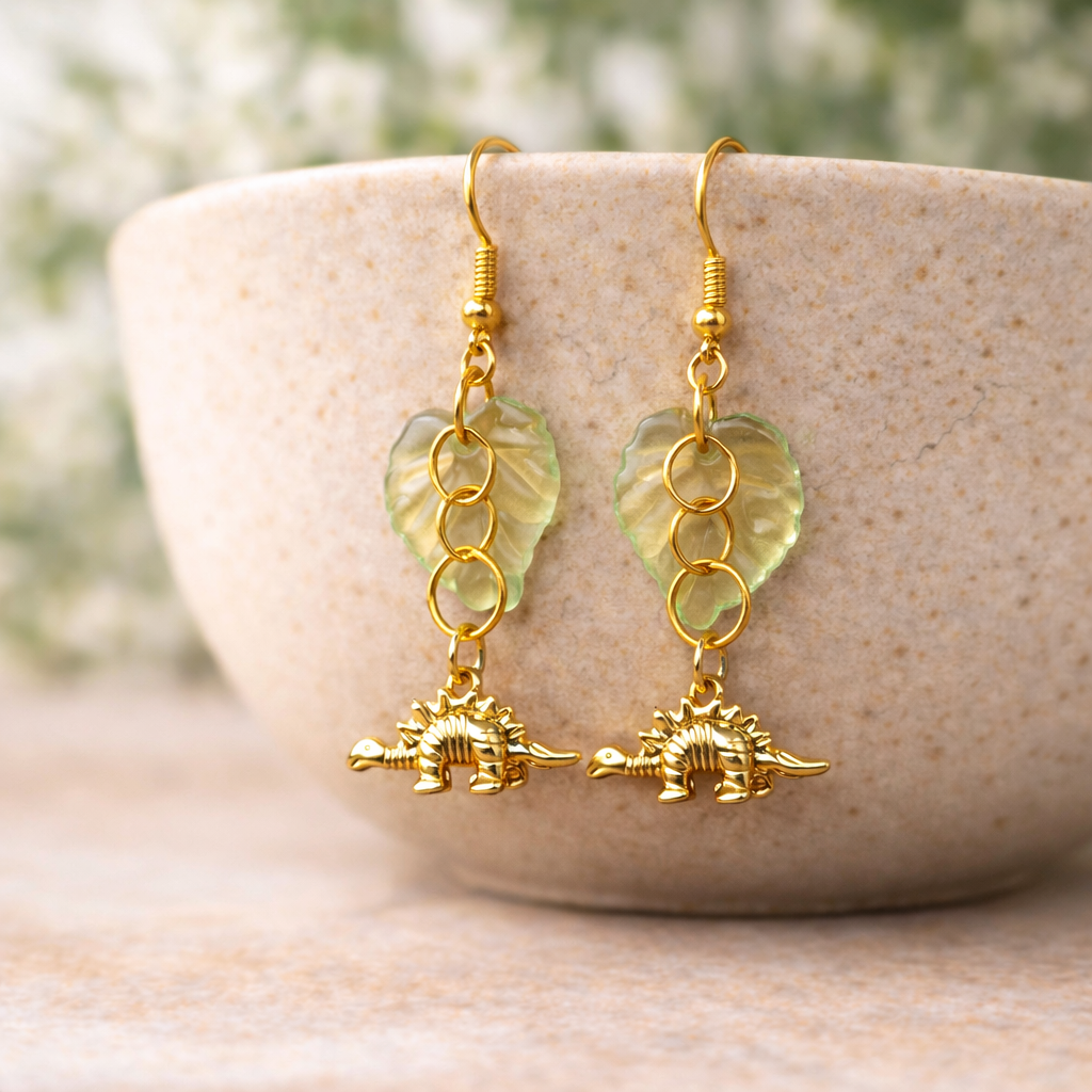 Small Steggy Earrings - Gold Hook