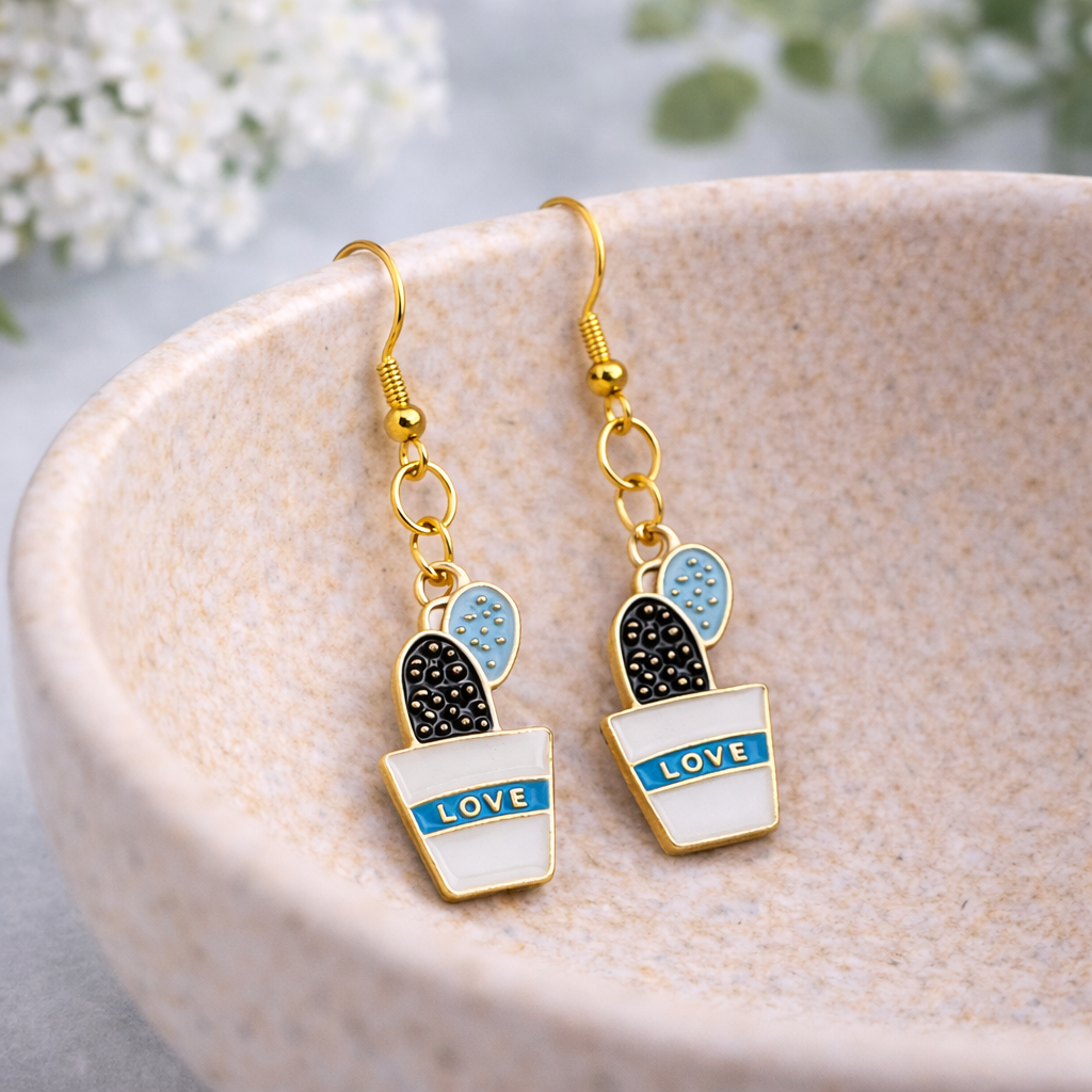 Cacti Love Earrings