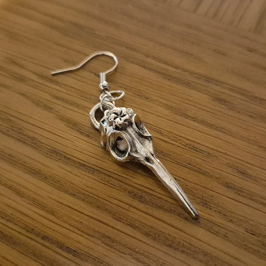 Bird Skull Earrings - Design 2