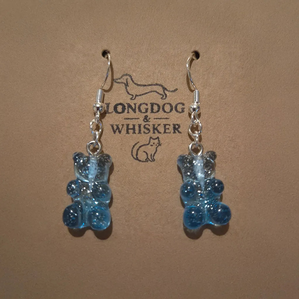 Gummy Bear Earrings - Blue