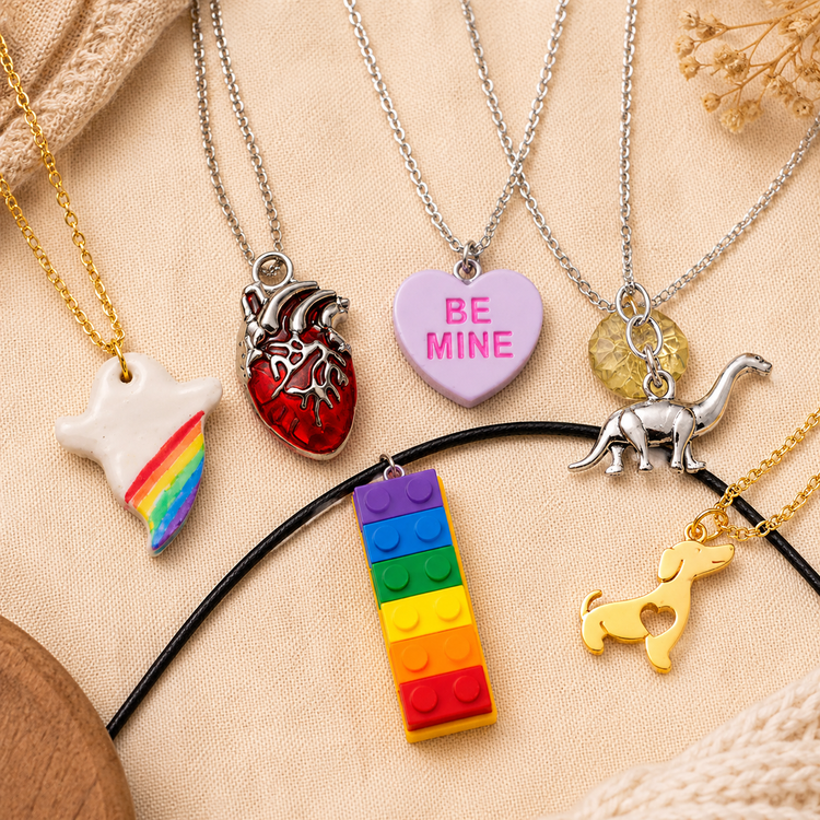 Longdog & Whisker charm necklaces collection