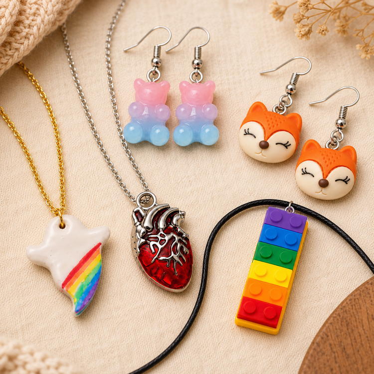 3 for £15 earrings and necklaces from Longdog & Whisker