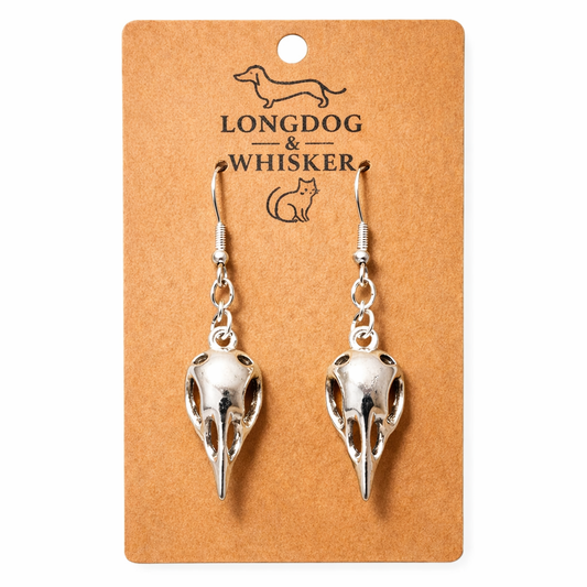 Bird Skull Earrings - Design 4