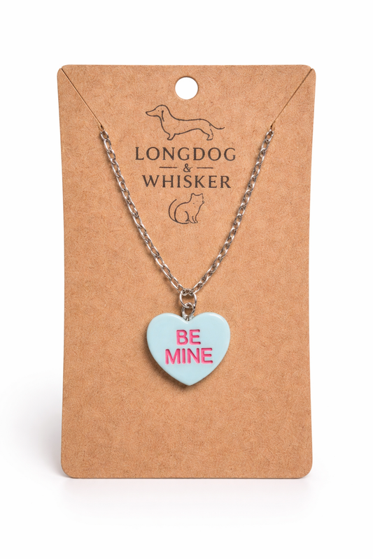 Be Mine Necklace - Light Blue