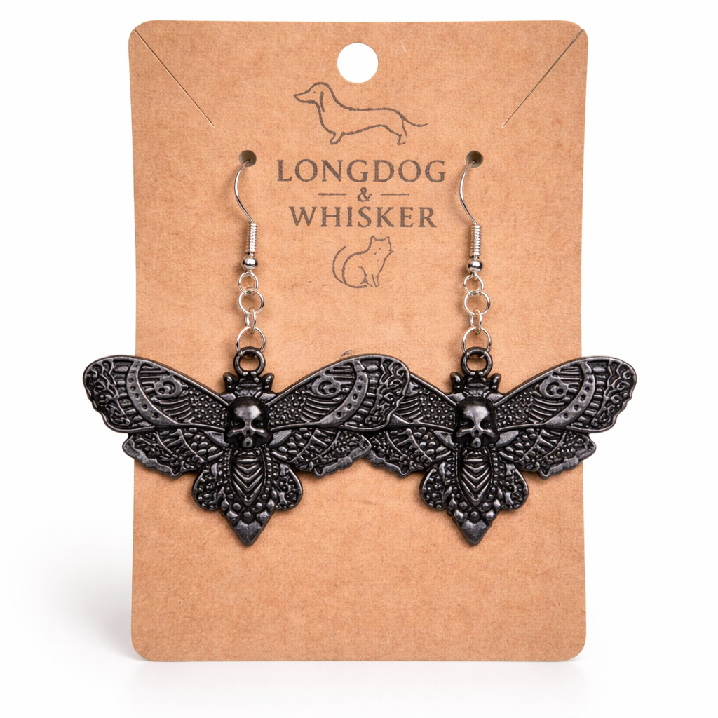 Black Butterfly Earrings