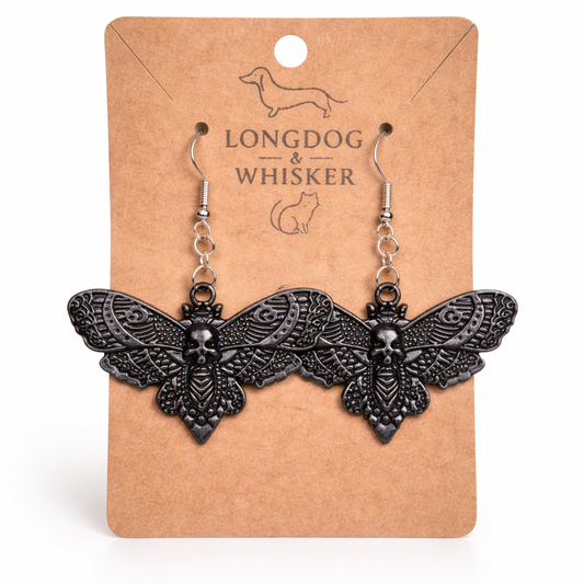 Black Butterfly Earrings