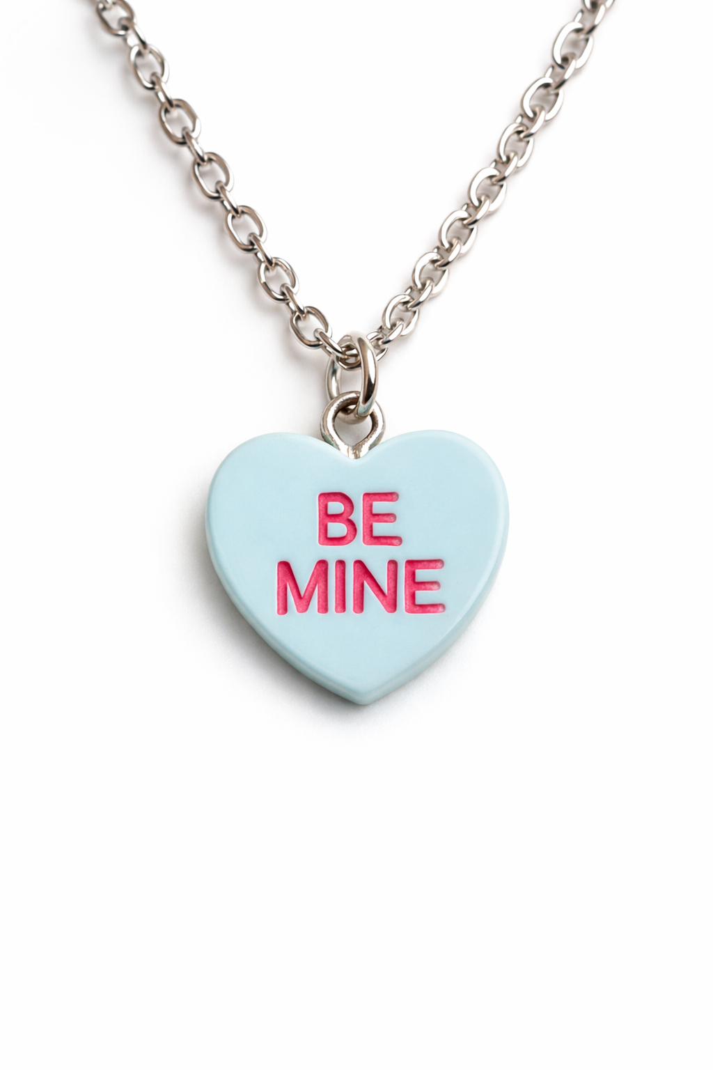 Be Mine Necklace - Light Blue