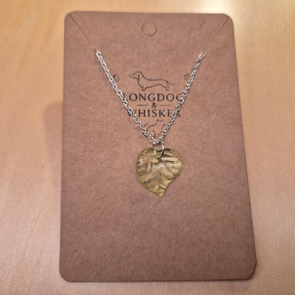 Silver Leaf Necklace