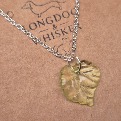 Silver Leaf Necklace