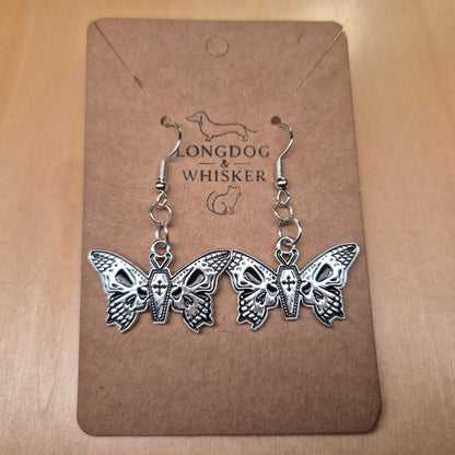 Coffin Butterfly Earrings