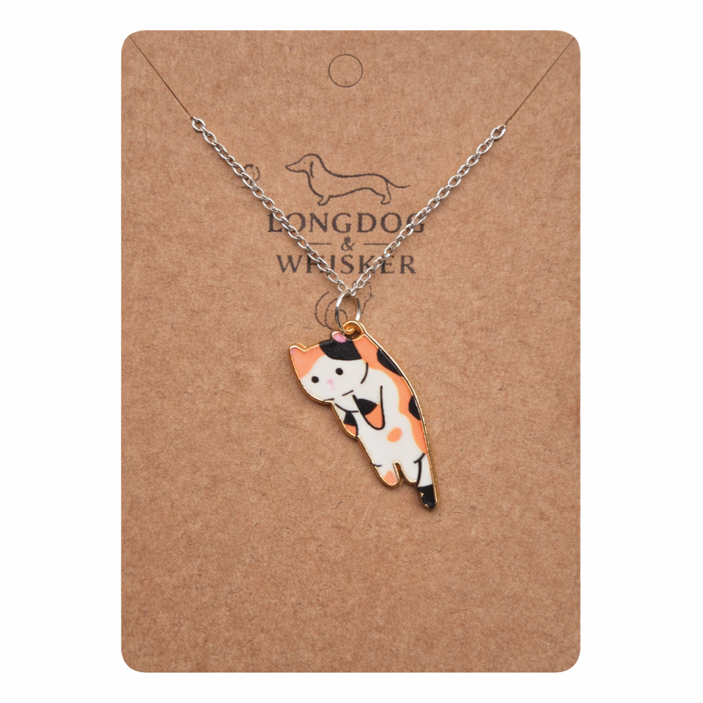 Scruffles Cat Necklace - Calico