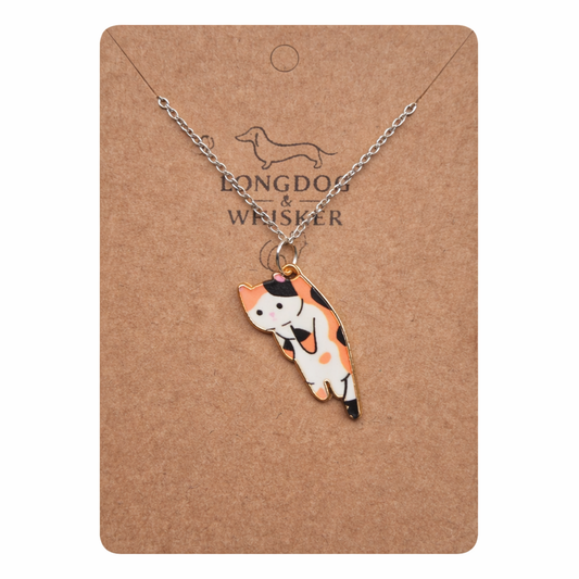 Scruffles Cat Necklace - Calico