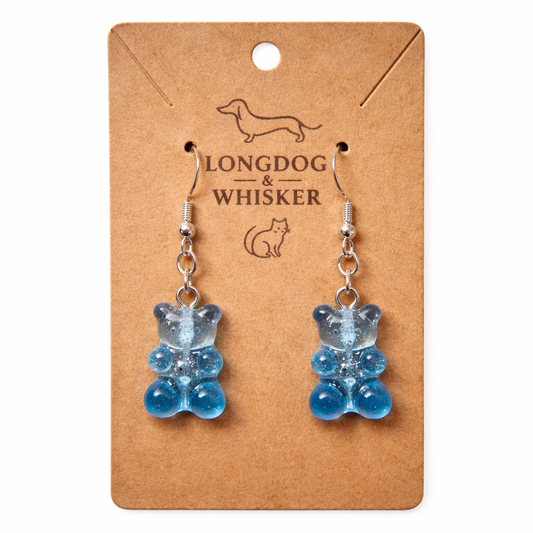 Gummy Bear Earrings - Blue
