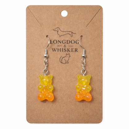 Gummy Bear Earrings - Yellow / Orange