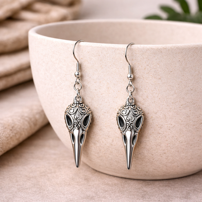 Bird Skull Earrings - Design 5