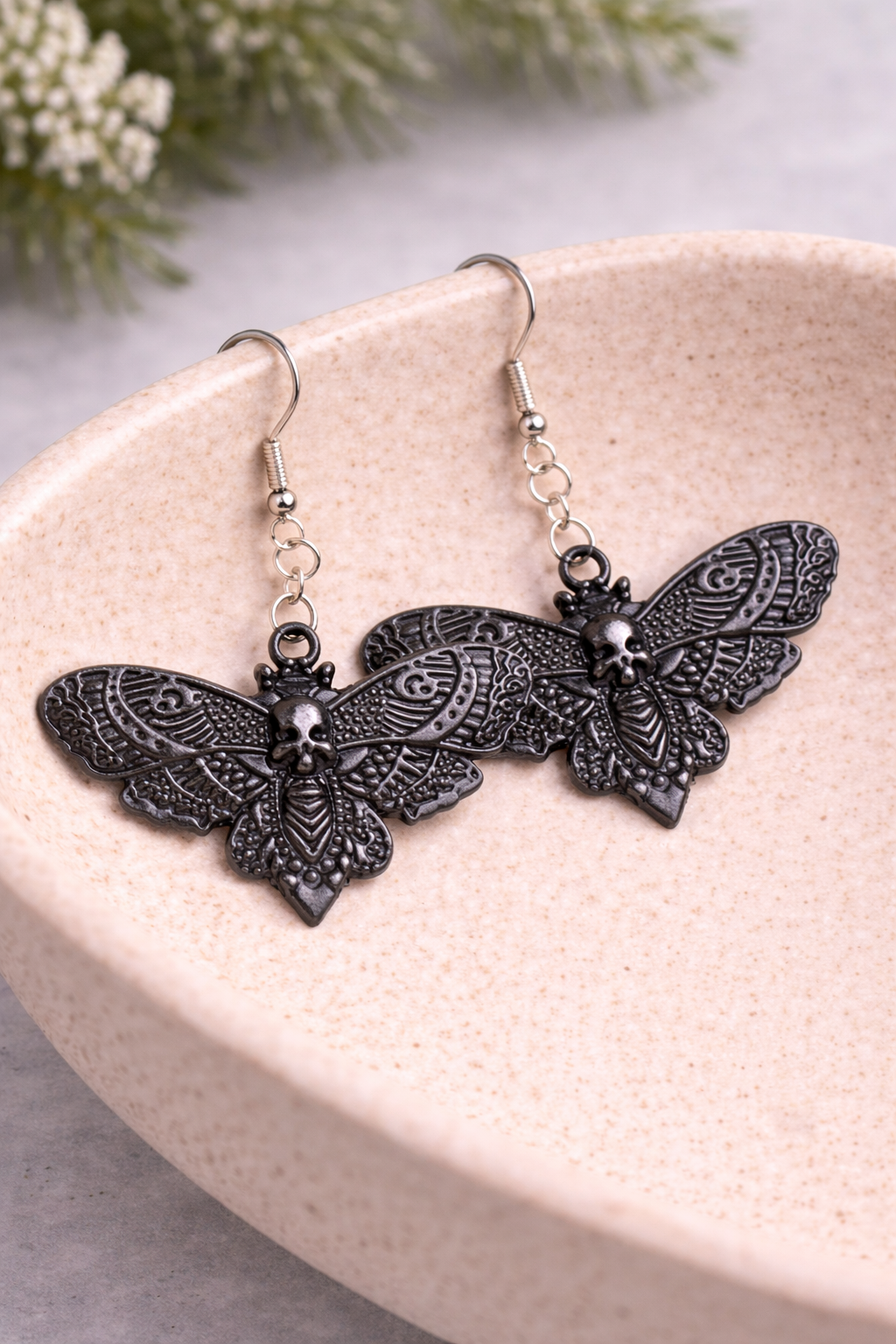 Black Butterfly Earrings