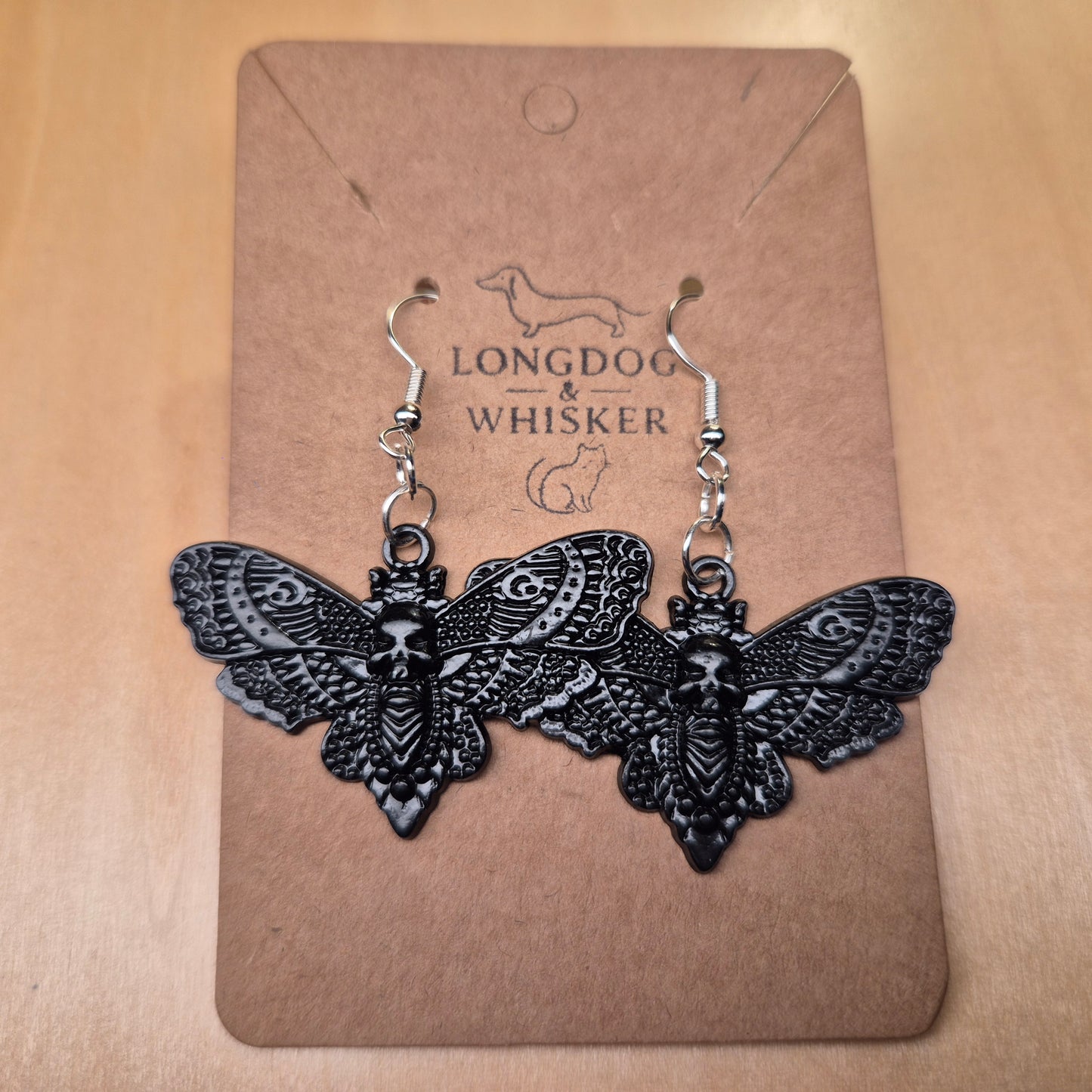 Black Butterfly Earrings