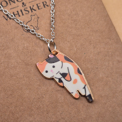Scruffles Cat Necklace - Calico