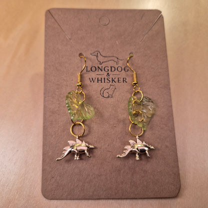 Spiky Steggy Earrings - Gold Hook