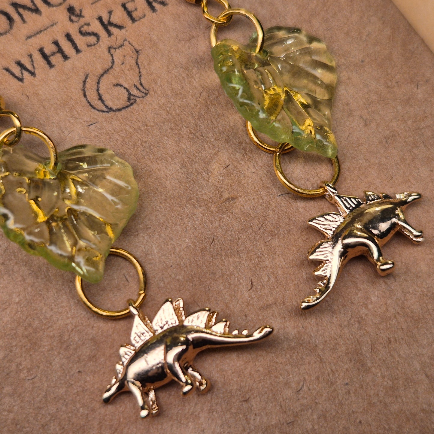 Spiky Steggy Earrings - Gold Hook