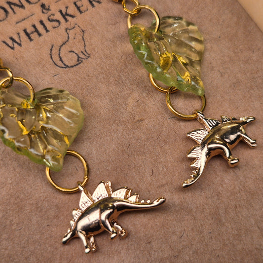 Spiky Steggy Earrings - Gold Hook