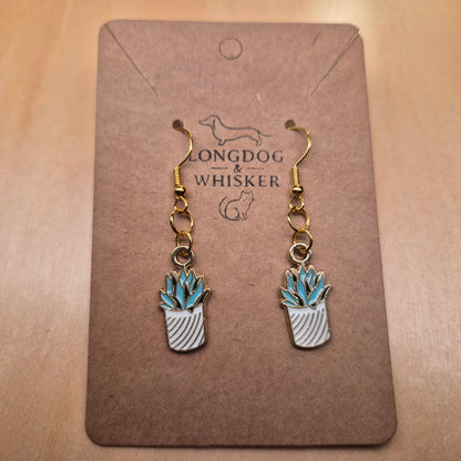 Stripy Succulent Earrings
