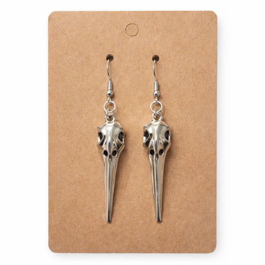 Bird Skull Earrings - Design 1