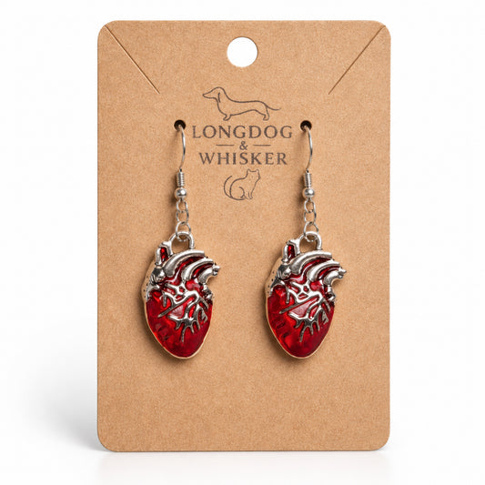 Anatomical Heart Earrings