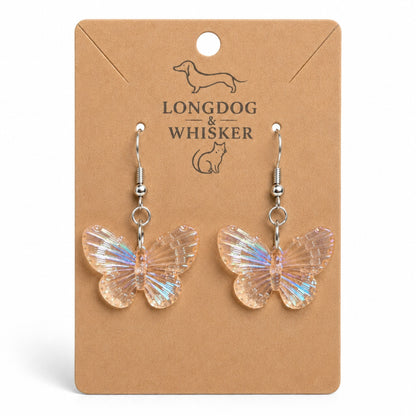 Aurora Butterfly Earrings - Apricot by Longdog & Whisker
