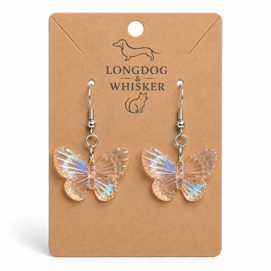 Aurora Butterfly Earrings - Apricot by Longdog & Whisker