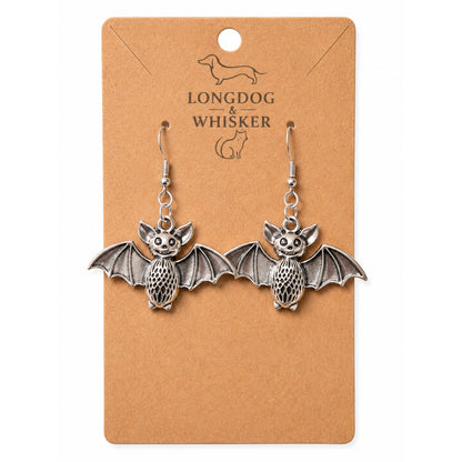 Smiley Bat Earrings by Longdog & Whisker