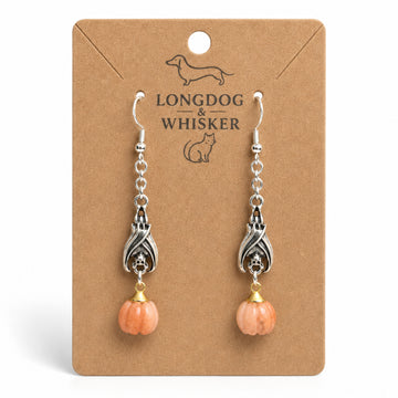 Batty Pumpkin Earrings