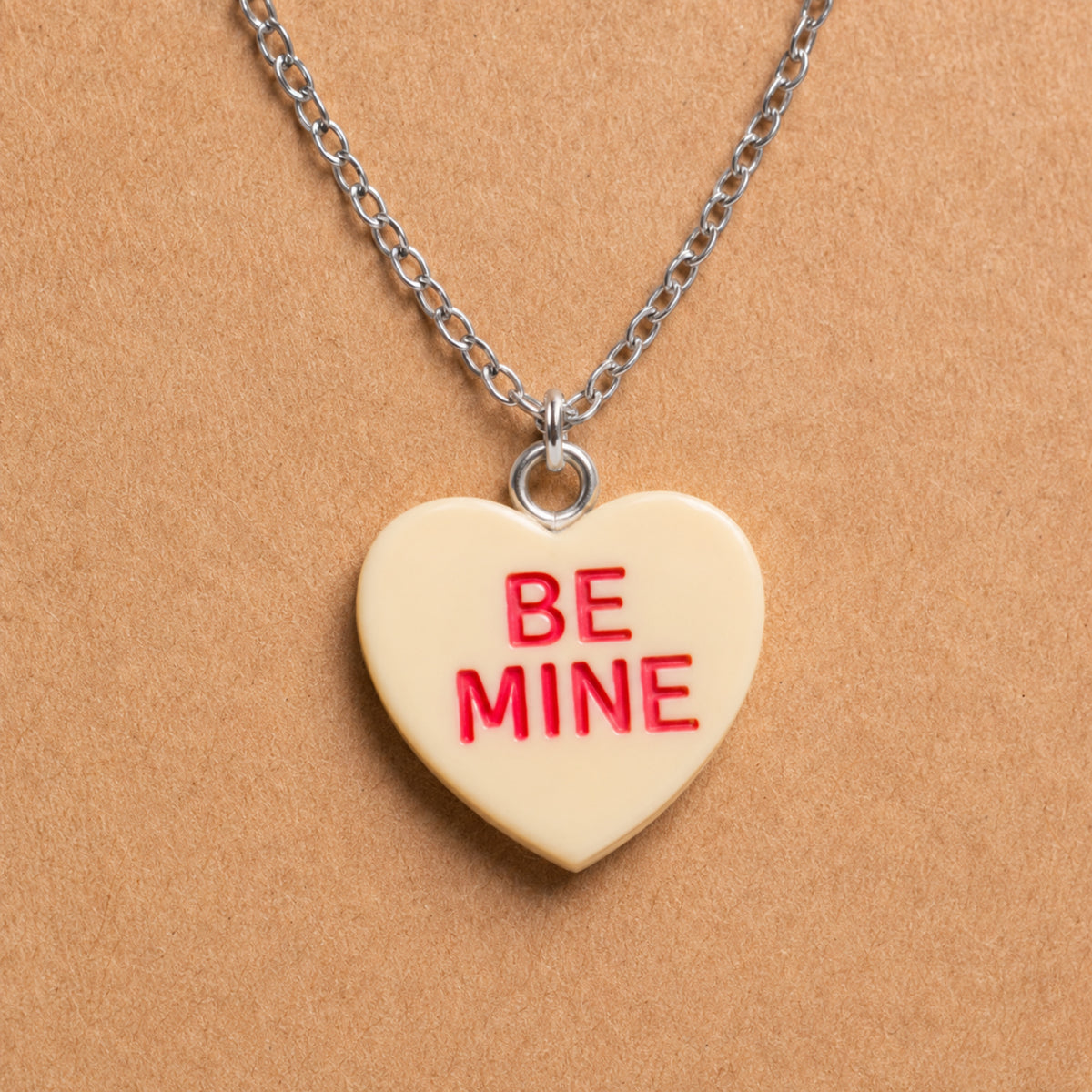 Close-up detail of Be Mine Necklace - Yellow