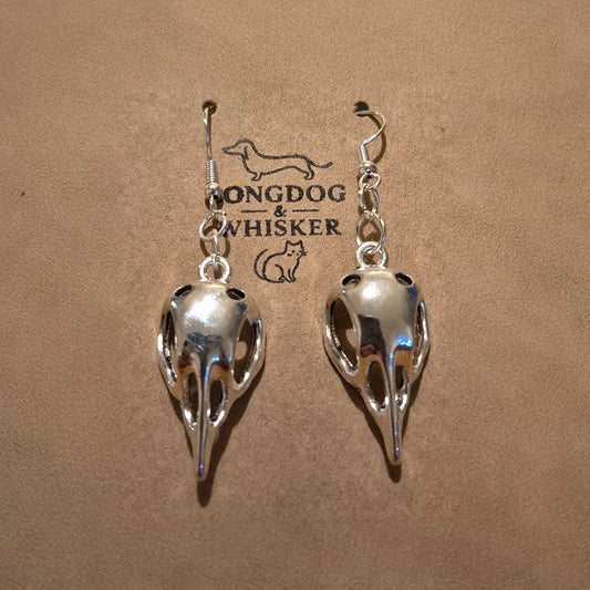 Bird Skull Earrings - Design 4