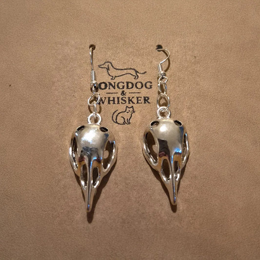 Bird Skull Earrings - Design 4