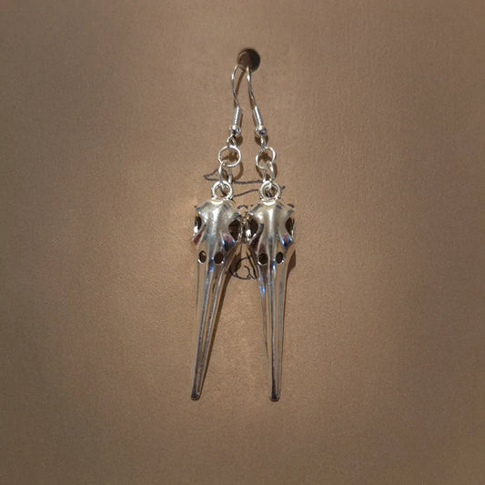 Bird Skull Earrings - Design 1