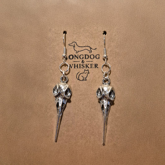 Bird Skull Earrings - Design 3