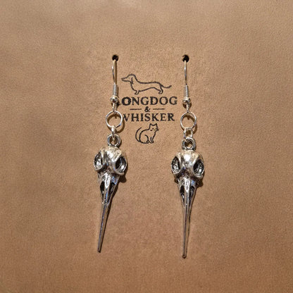 Bird Skull Earrings - Design 3