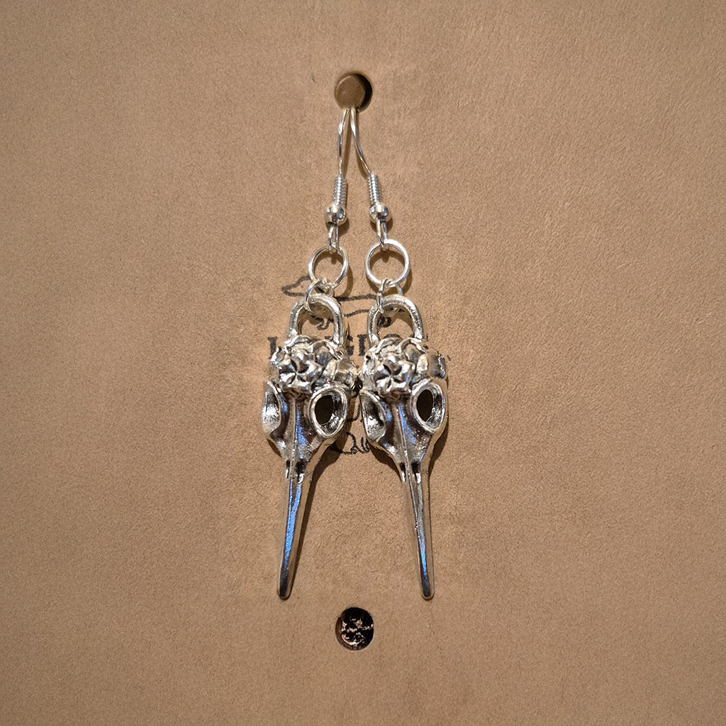 Bird Skull Earrings - Design 2