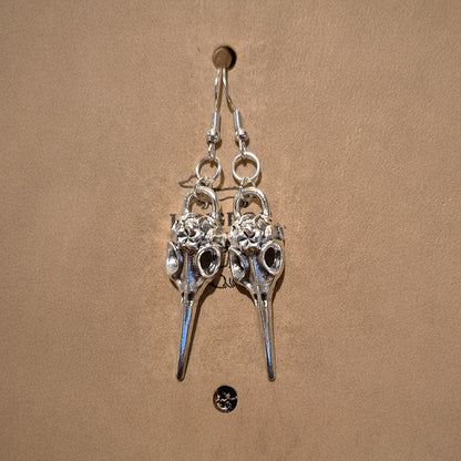 Bird Skull Earrings - Design 2
