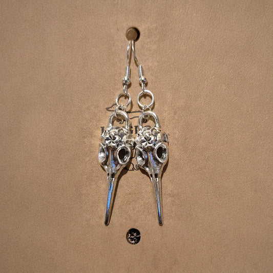 Bird Skull Earrings - Design 2