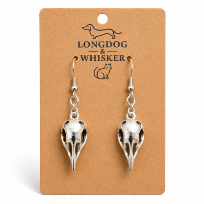 Bird Skull Earrings - Design 4 by Longdog & Whisker