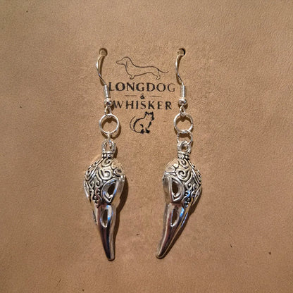 Bird Skull Earrings - Design 5