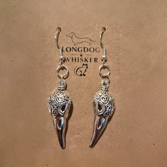 Bird Skull Earrings - Design 5