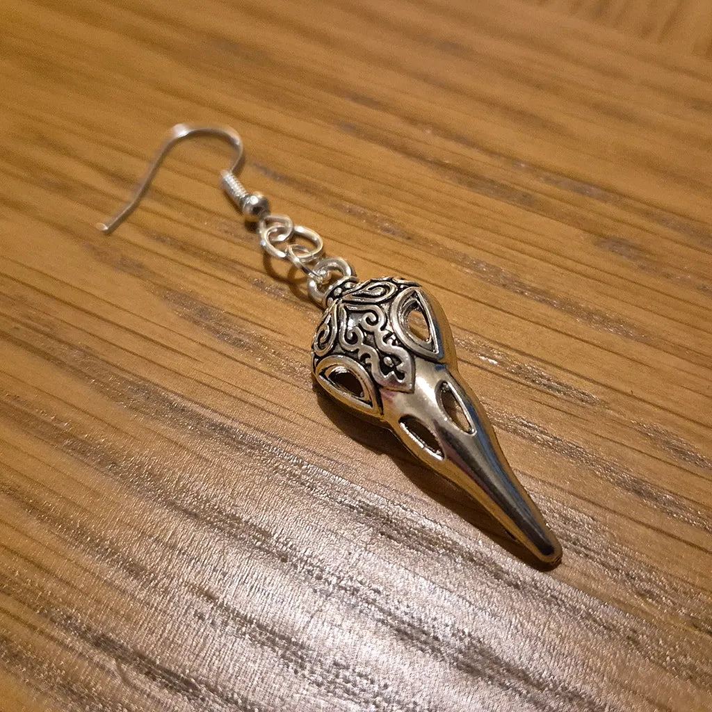 Bird Skull Earrings - Design 5