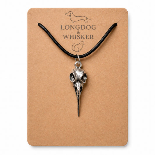 Bird Skull Design 3 Necklace by Longdog & Whisker