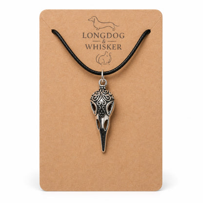 Bird Skull Design 5 Necklace by Longdog & Whisker